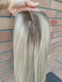 Peruka "Lidia" Lace Front platynowy blond ombre