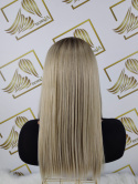 Peruka "Lidia" Lace Front platynowy blond ombre