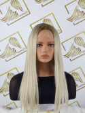 Peruka "Lidia" Lace Front platynowy blond ombre