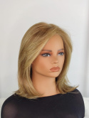 Peruka "Małgorzata" Mono top.Kolor ciepły blond R12/26A , dł. ok 40 cm. Mono Top