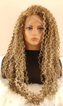 Peruka "Amara"afroloki kolor blond z pasemkami, dł,ok,75 cm, włos syntetycxno-termiczny