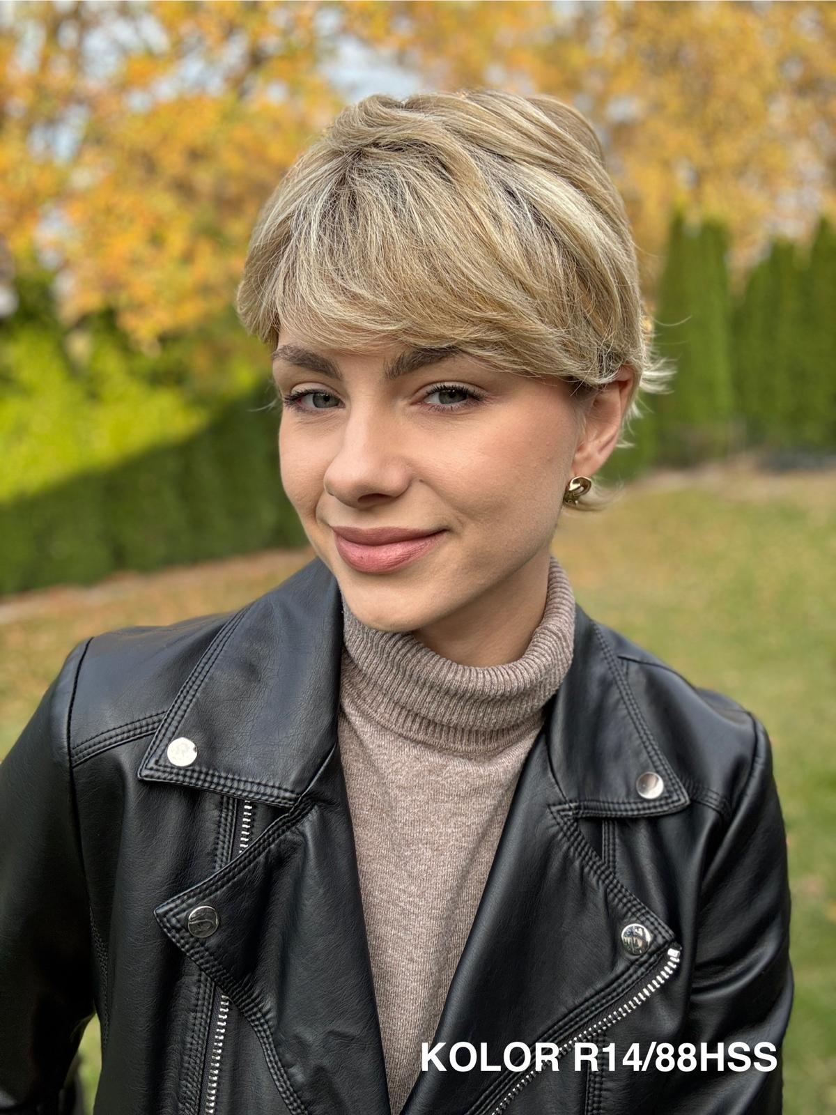 Peruka ”Wanda” Mono Top (wstawka), dostępna w wielu kolorach - obrazek 2