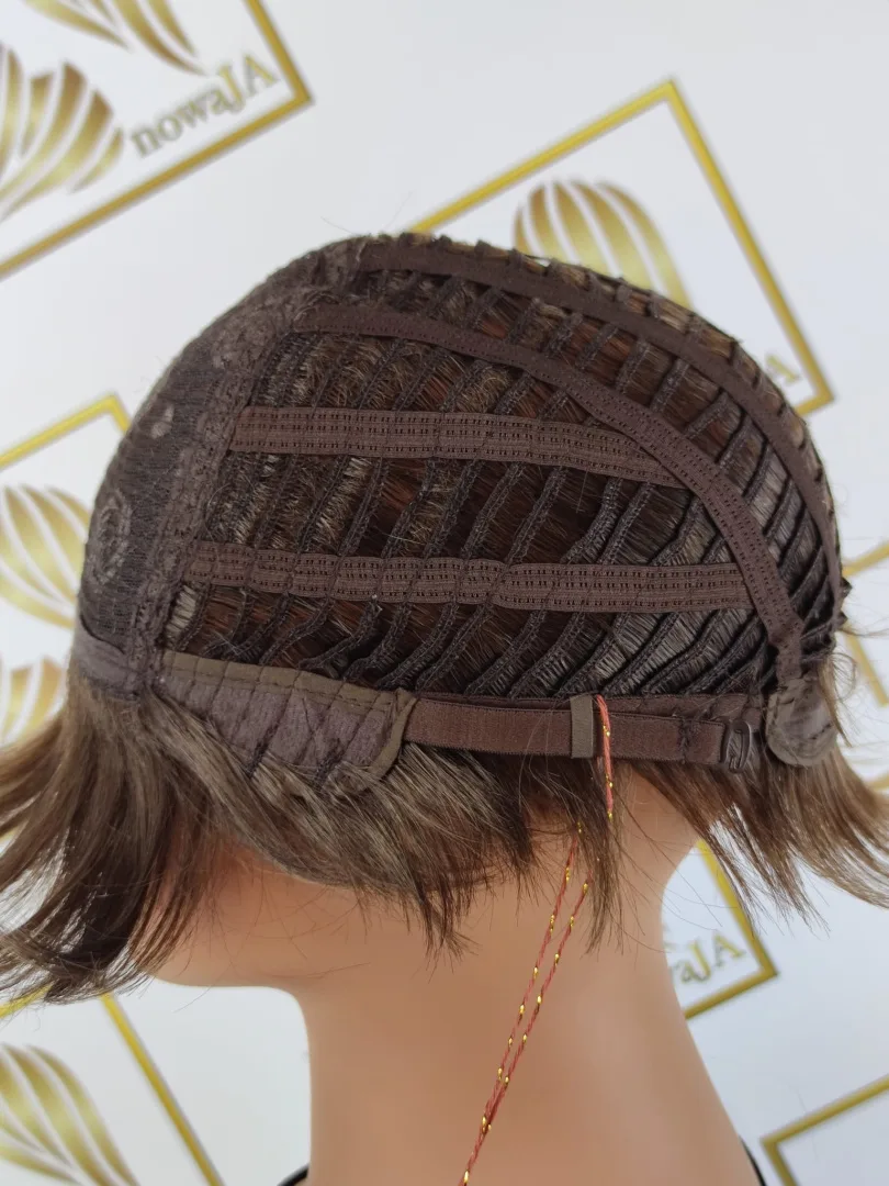 Peruka "Alma" kolor brąz czekoladowy czepek 54-57 cm - obrazek 8