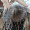 Peruka "Anna" Mono Top, kolor brąz, fryzura włosy długie bez grzywki, materiał Kanekalon syntetyczna - termiczna damska - obrazek 7