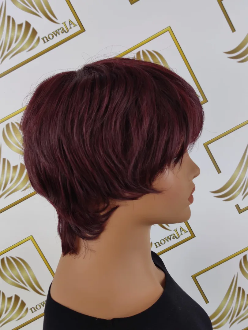 Peruka "Doroti" kolor burgund czepek 56-59 cm - obrazek 2