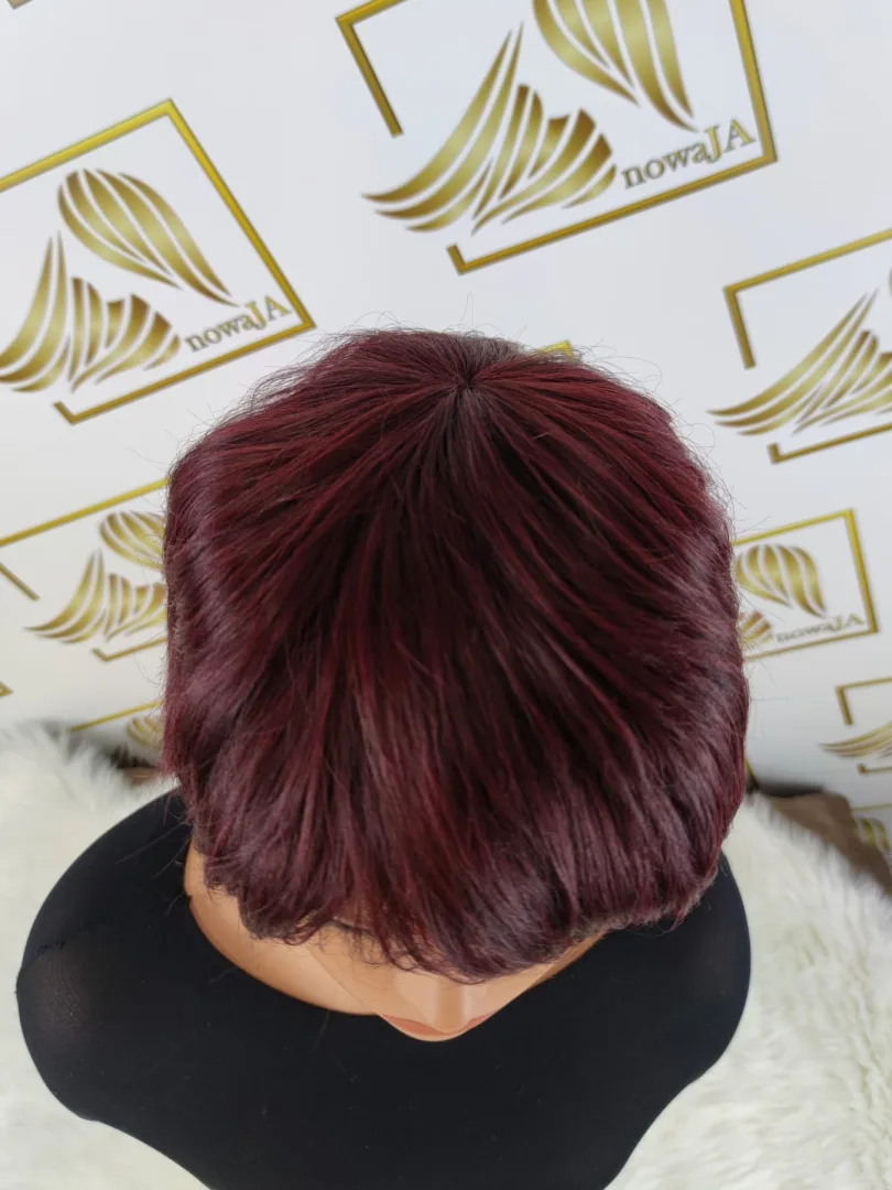 Peruka "Doroti" kolor burgund czepek 56-59 cm - obrazek 6