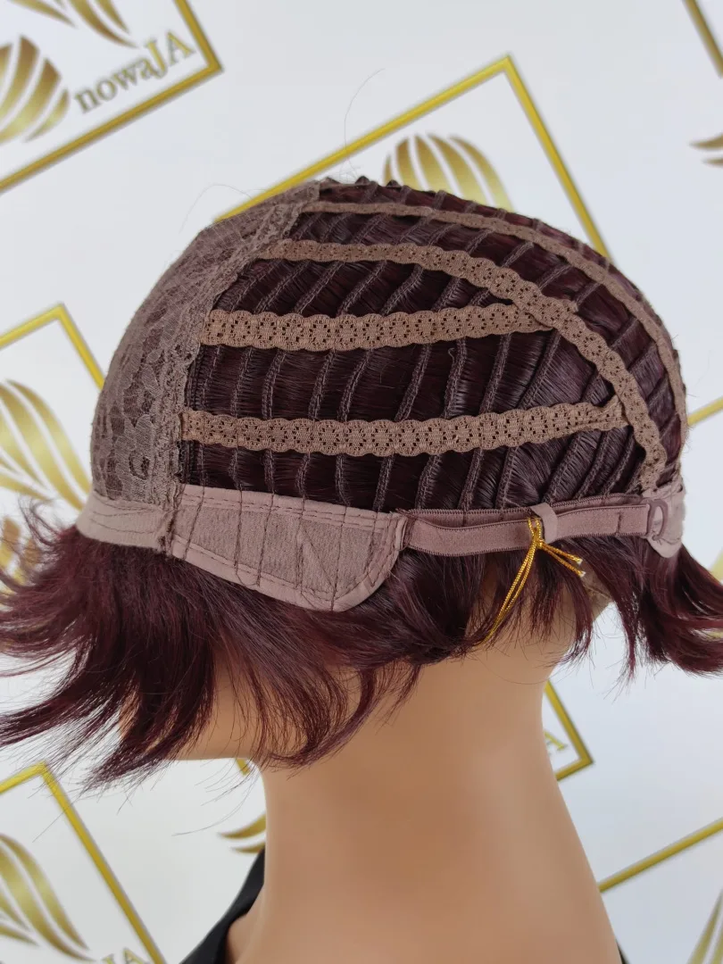 Peruka "Doroti" kolor burgund czepek 56-59 cm - obrazek 8