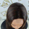 Peruka "Pola" Lace Front small, kolor brąz ciemny z refleksami, fryzura Long Bob, damska syntetyczna - termiczna - obrazek 5