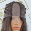 Peruka "Pola" Lace Front small, kolor brąz ciemny z refleksami, fryzura Long Bob, damska syntetyczna - termiczna - obrazek 6