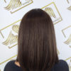 Peruka "Pola" Lace Front small, kolor brąz ciemny z refleksami, fryzura Long Bob, damska syntetyczna - termiczna - obrazek 4