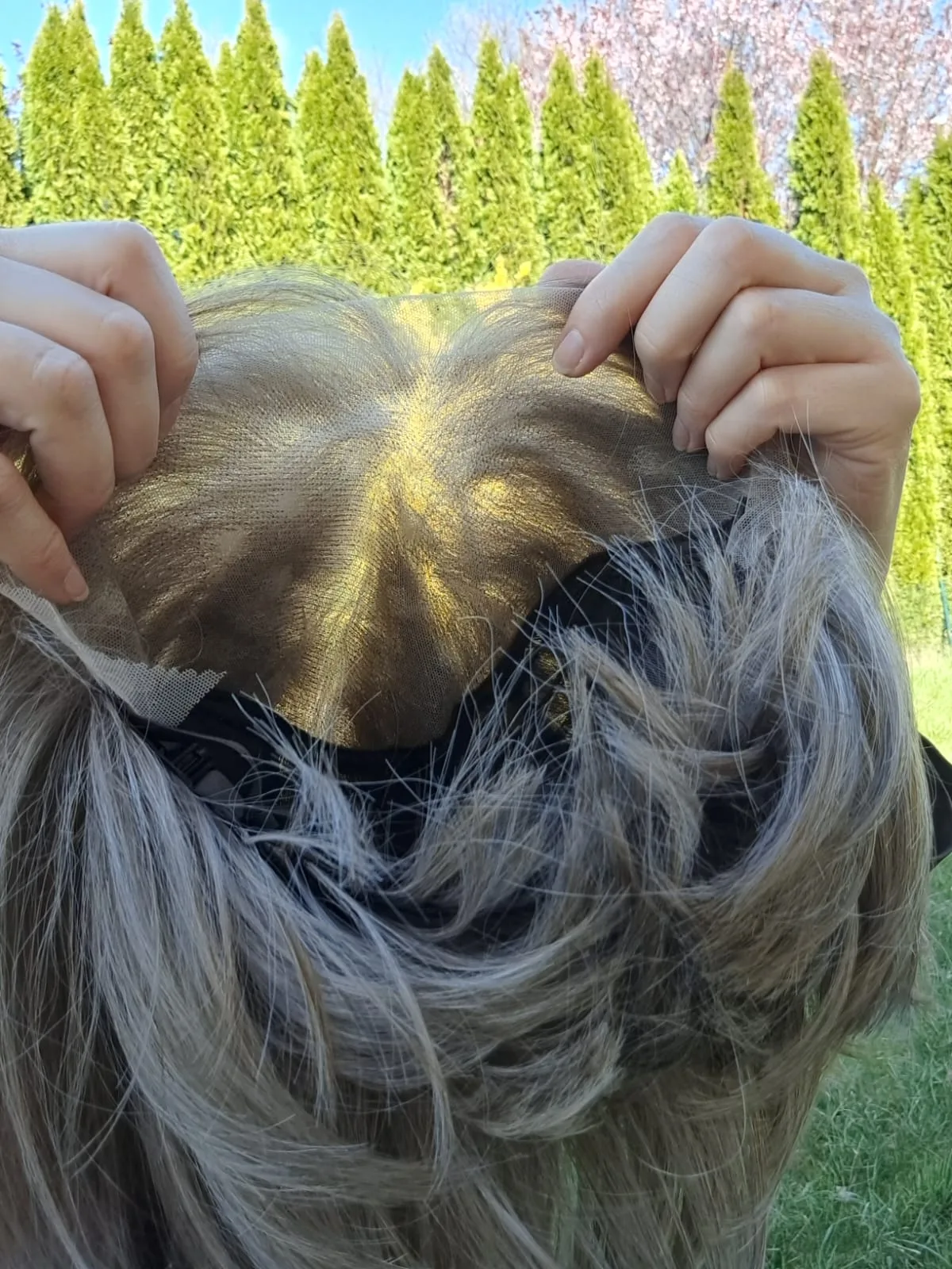 Peruka ”Renata” Lace Front 13*6, kolor popielaty blond - obrazek 5