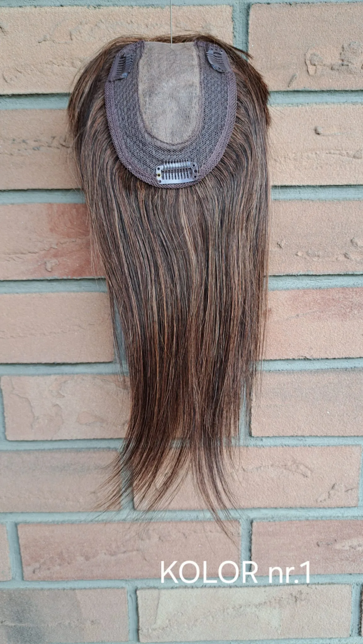 Topper ,, Lusi ''naturalny Z Grzywką 11/13 cm (dł. ok. 30cm) - obrazek 5