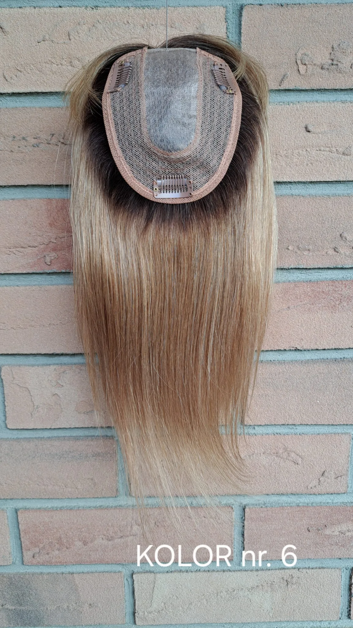 Topper ,, Lusi ''naturalny Z Grzywką 11/13 cm (dł. ok. 30cm) - obrazek 3