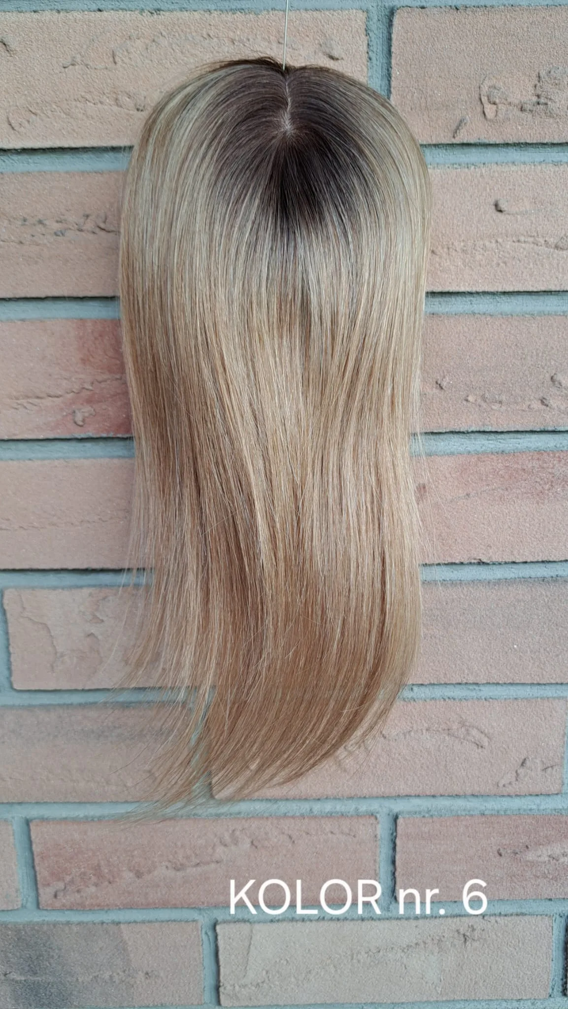 Topper ,, Lusi ''naturalny Z Grzywką 11/13 cm (dł. ok. 30cm) - obrazek 2