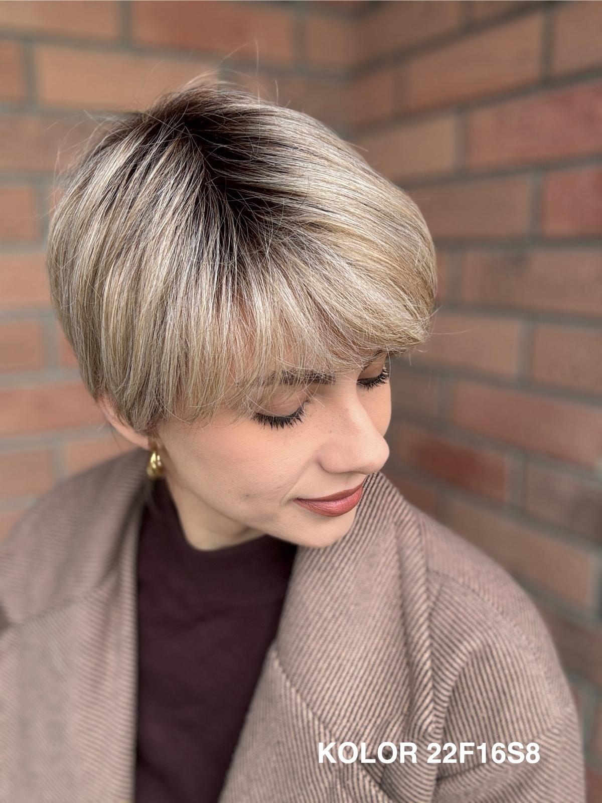 Peruka "Beata" Mono Top, dostępna w wielu kolorach - obrazek 31