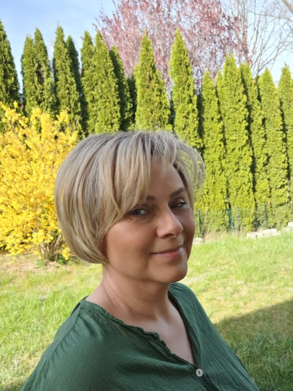 Peruka ”Lidka” Mono Top, kolor blond ombre - obrazek 8