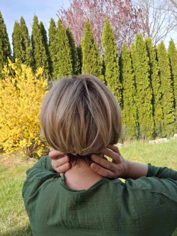 Peruka ”Lidka” Mono Top, kolor blond ombre - obrazek 6