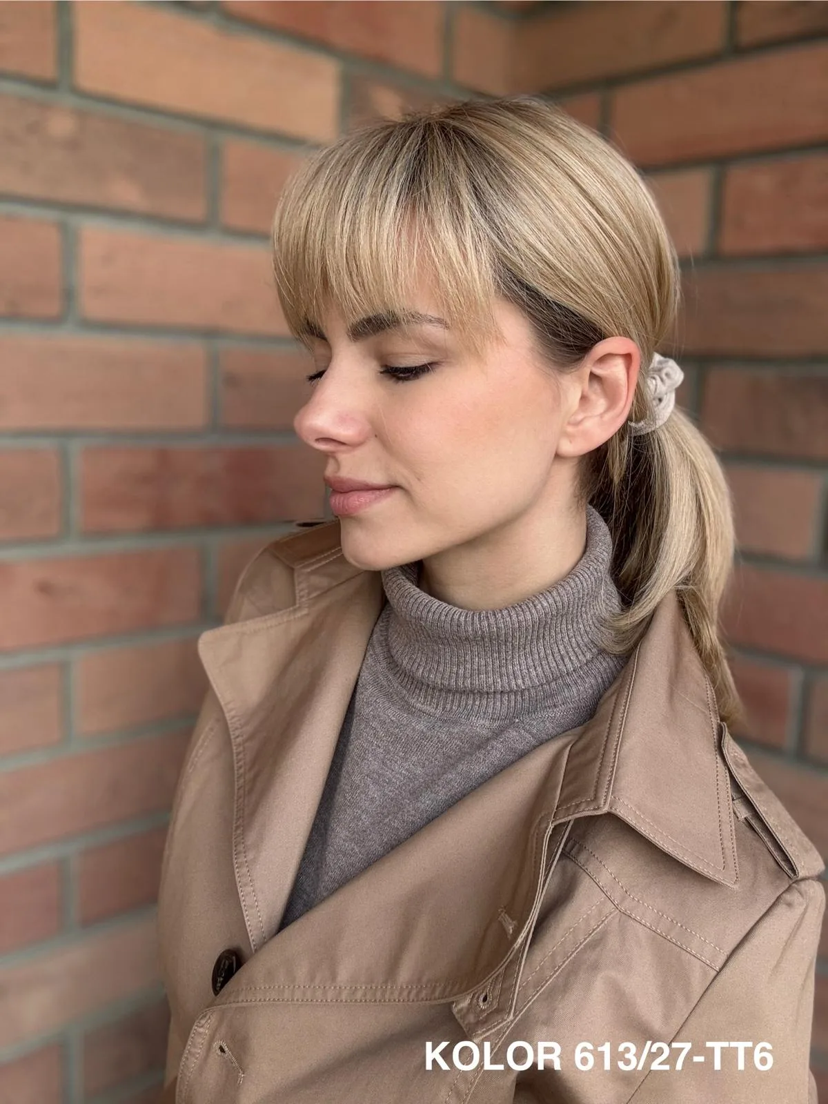 Topper "Samanta" Mono Top 13/15 cm, przedziałek z lewej strony - obrazek 28