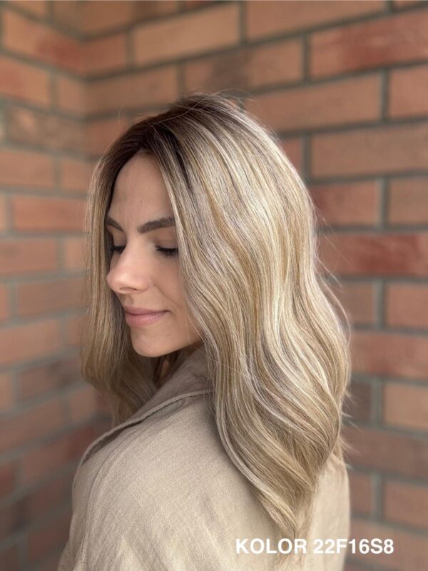 Topper "Alicja" Mono Top, baza 17/18 cm (dł. włosa ok 40 cm) - obrazek 2