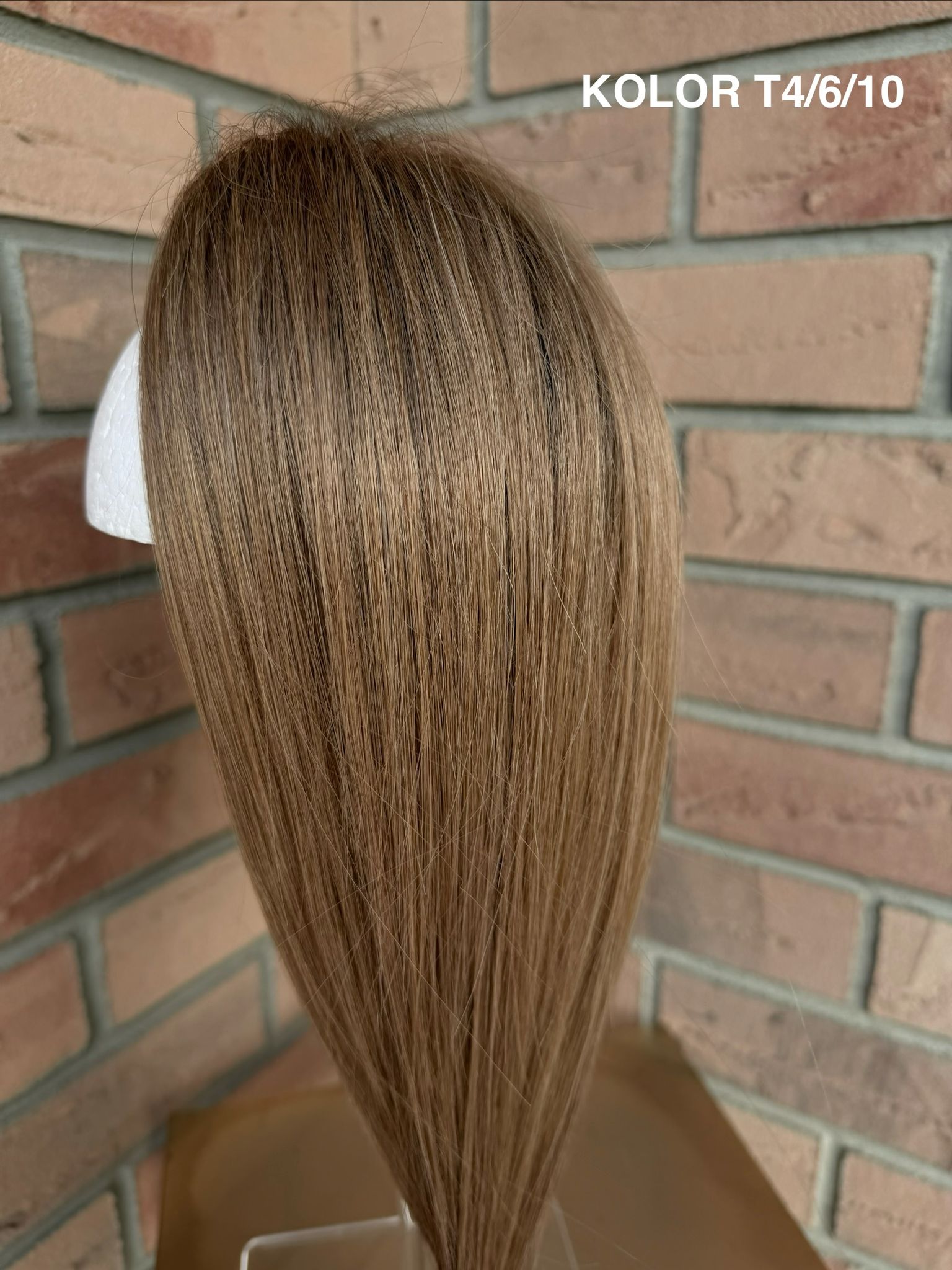 Topper "Mercedes" włos naturalny, baza Mono Top - obrazek 5