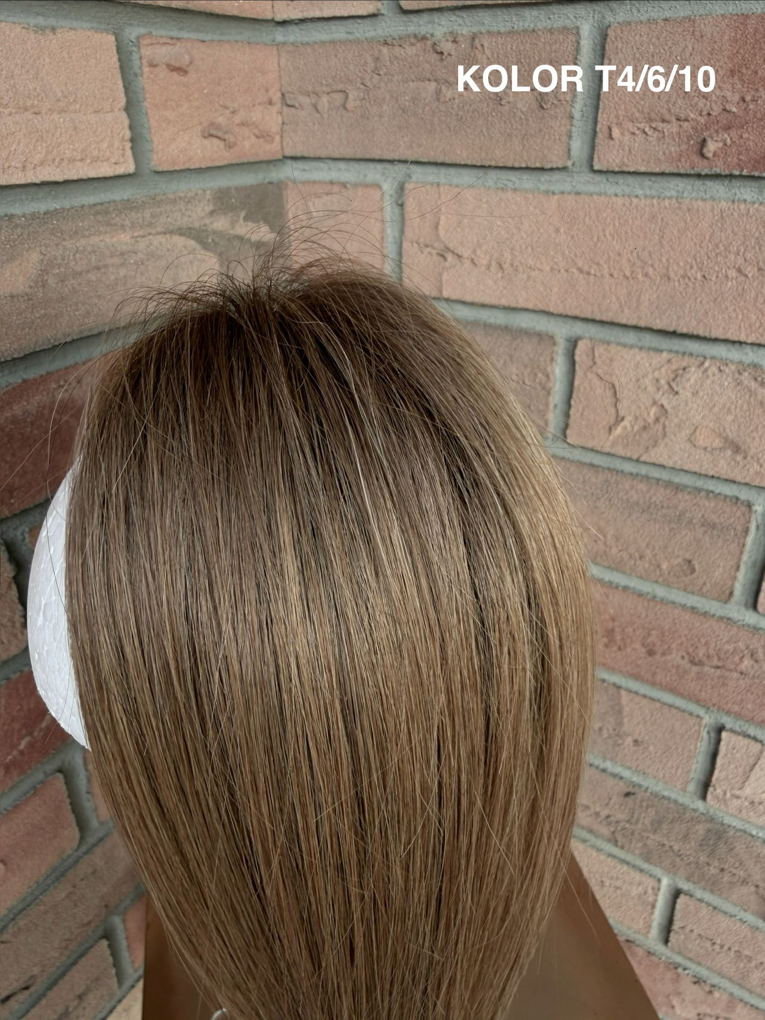 Topper "Mercedes" włos naturalny, baza Mono Top - obrazek 6