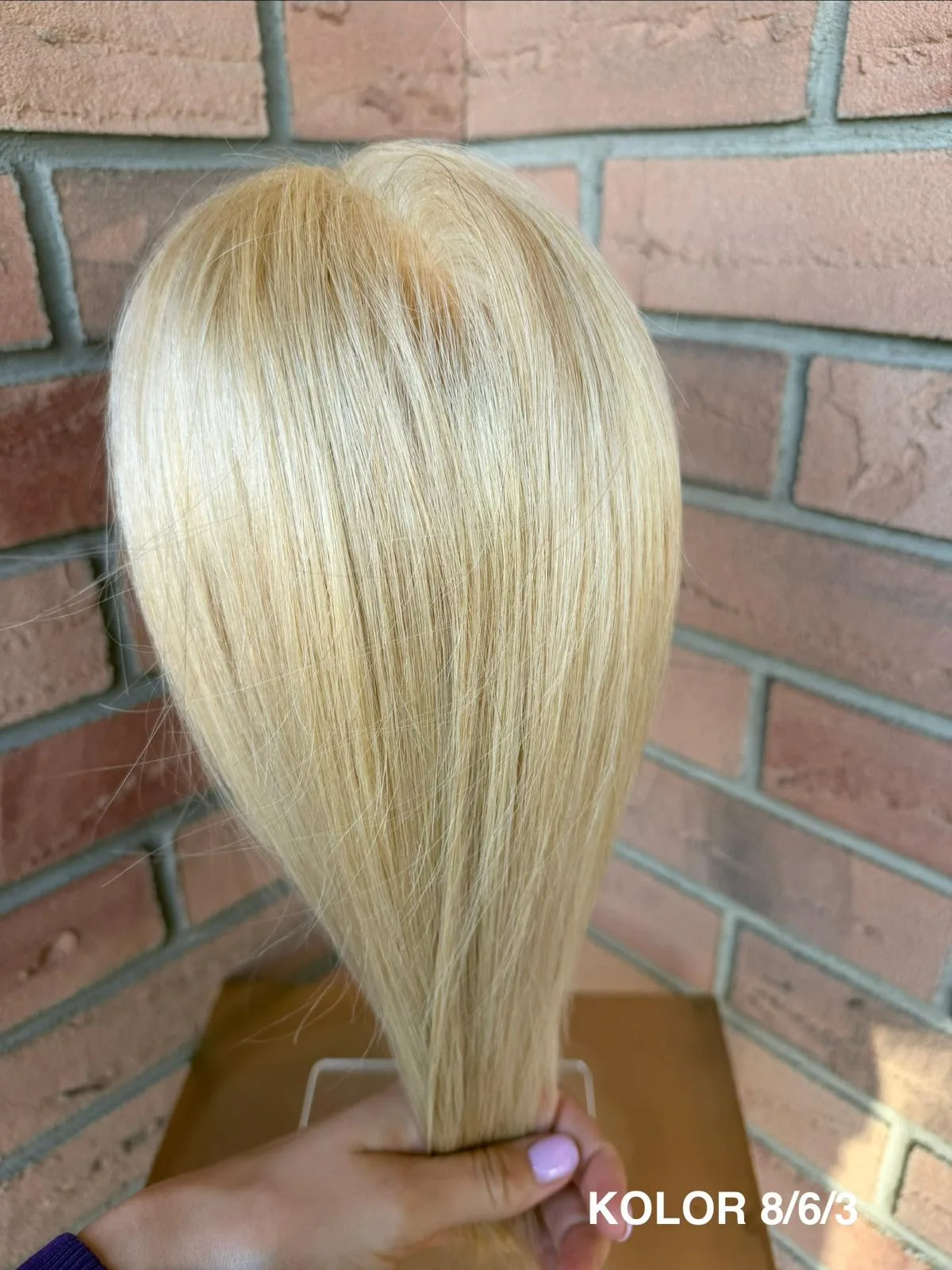 Topper "Noa” włos naturalny, baza 10cm/14cm - obrazek 7