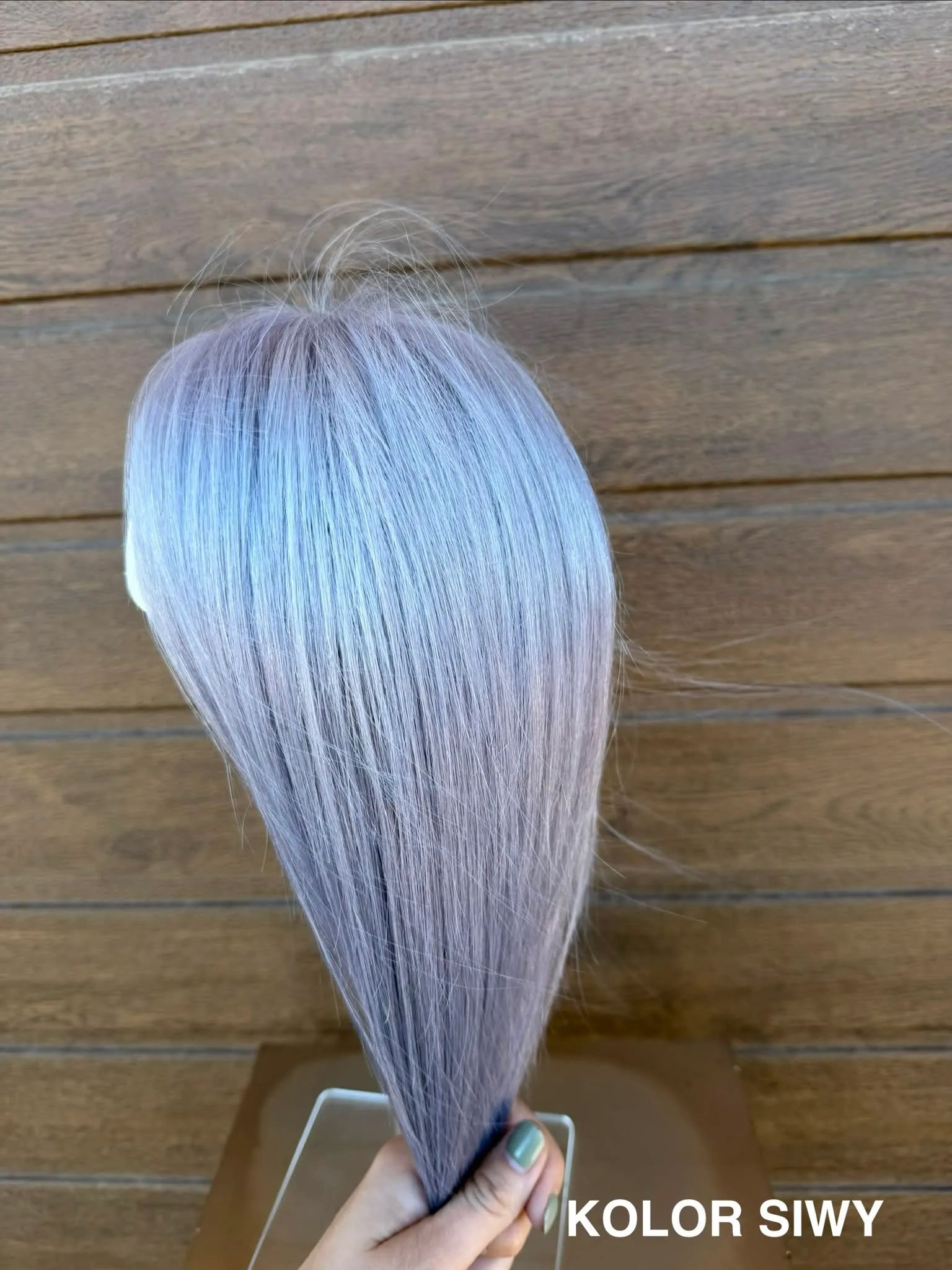 Topper "Motylek" włos naturalny, monofilament - obrazek 19