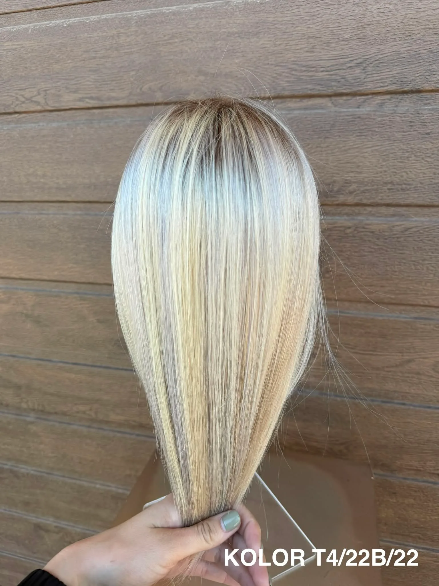 Topper "Motylek" włos naturalny, monofilament - obrazek 3
