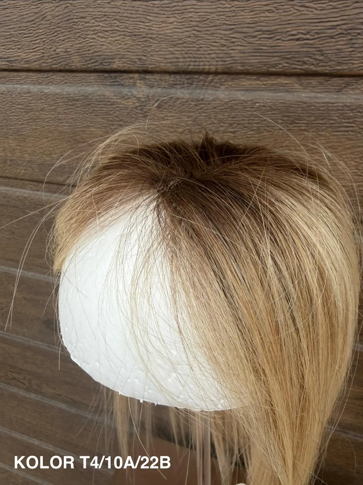 Topper "Motylek" włos naturalny, monofilament - obrazek 33