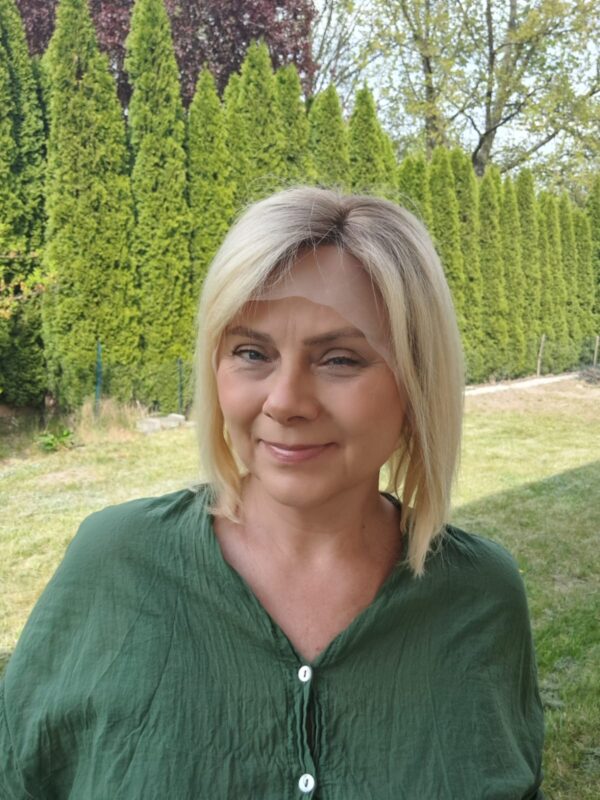 Peruka ”Kalina” Włos naturalny, Lace Front 13*6, kolor jasny blond ombre - obrazek 5