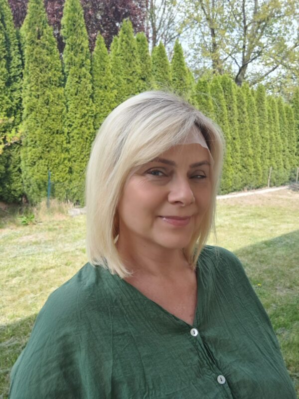 Peruka ”Kalina” Włos naturalny, Lace Front 13*6, kolor jasny blond ombre - obrazek 7