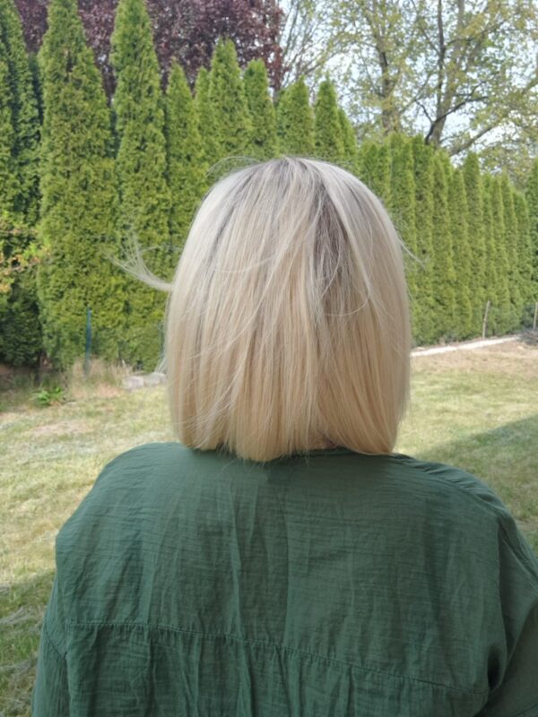 Peruka ”Kalina” Włos naturalny, Lace Front 13*6, kolor jasny blond ombre - obrazek 10