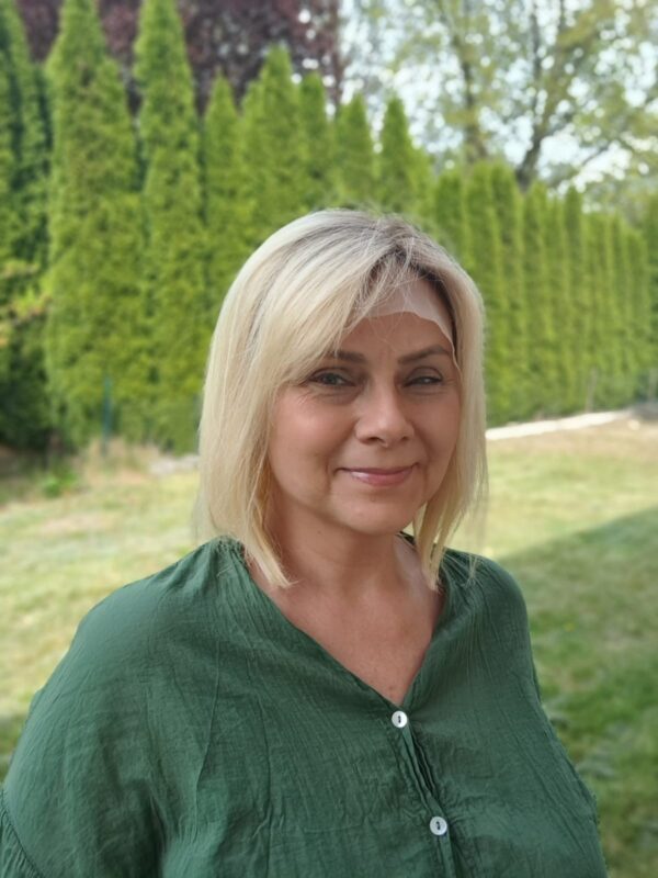 Peruka ”Kalina” Włos naturalny, Lace Front 13*6, kolor jasny blond ombre - obrazek 6