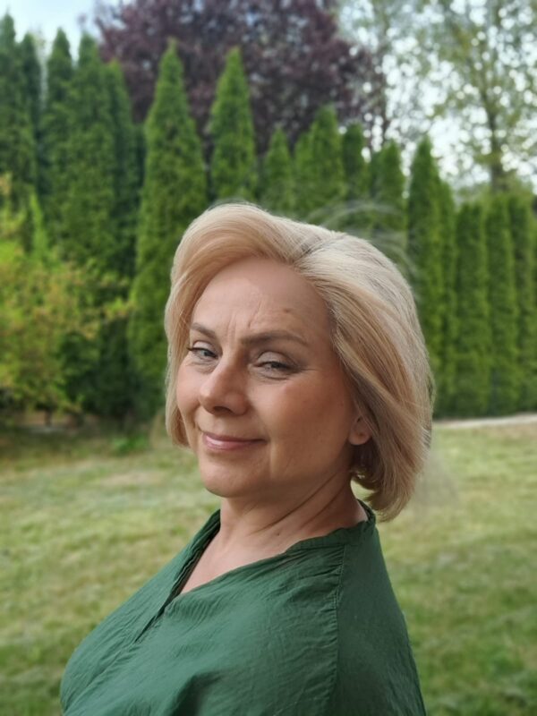 Peruka ”Dobrawa” Włos naturalny, Lace Front 13*4, kolor jasny beżowy blond - obrazek 3