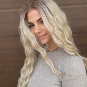 Peruka "Amanda" Lace Front Blond i Brąz