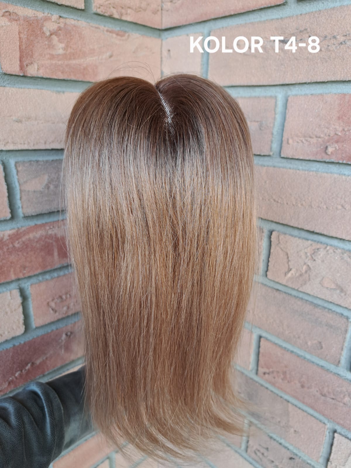 Topper "Mercedes" włos naturalny baza Mono Top, dostępna w wielu kolorach - obrazek 12