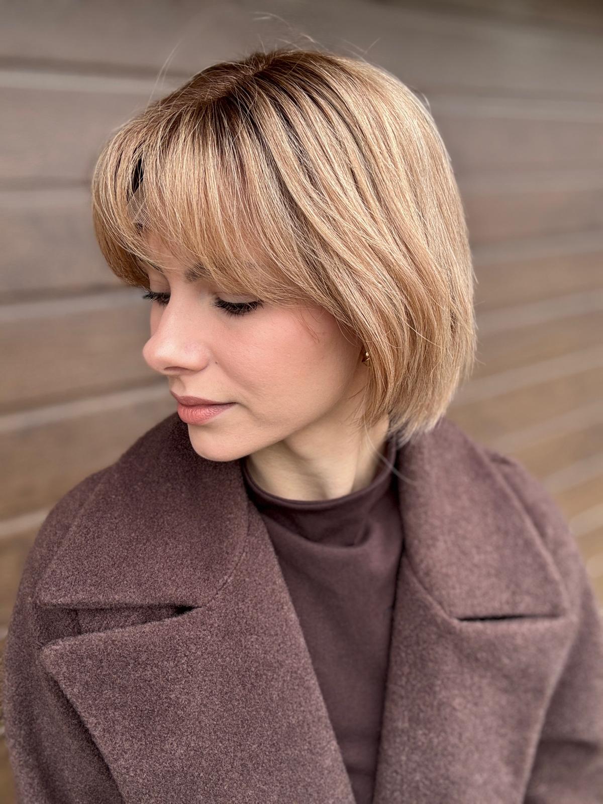 Peruka ”Jagoda” Włos naturalny, Lace Front 13*6, kolor jasny brąz sombre - obrazek 12