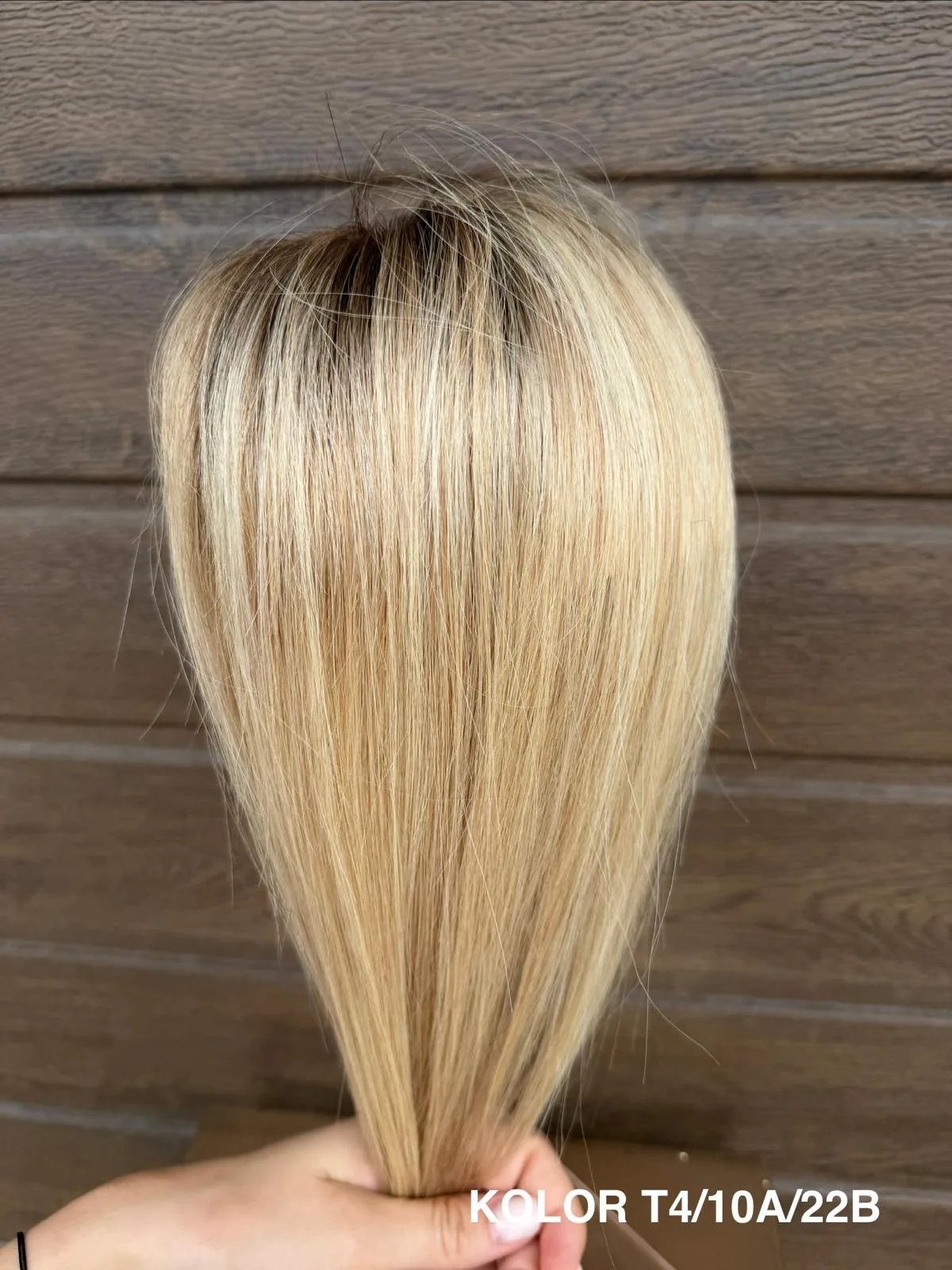 Topper "Motylek" włos naturalny, monofilament - obrazek 32