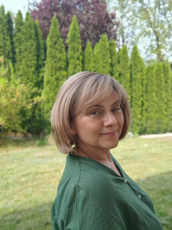 Peruka ”Dobrawa” Włos naturalny, Lace Front 13*4, kolor jasny brąz sombre - obrazek 3