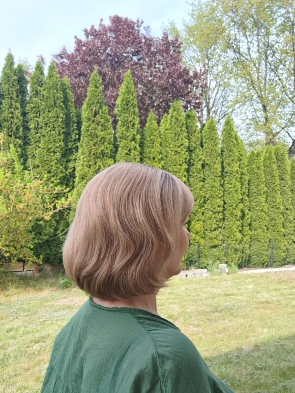 Peruka ”Dobrawa” Włos naturalny, Lace Front 13*4, kolor jasny brąz sombre - obrazek 5