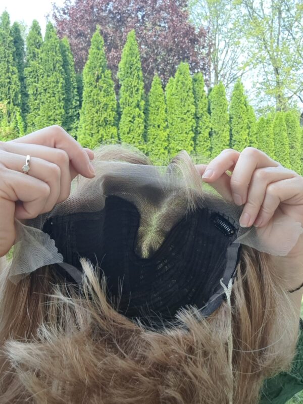 Peruka ”Dobrawa” Włos naturalny, Lace Front 13*4, kolor jasny brąz sombre - obrazek 6