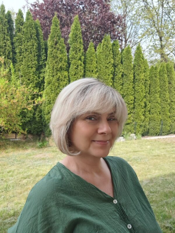 Peruka ”Dobrawa” Włos naturalny, Lace Front 13*4, kolor blond ombre balayage - obrazek 3