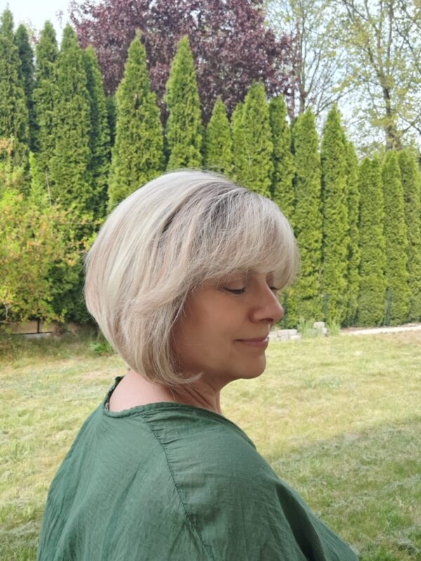Peruka ”Dobrawa” Włos naturalny, Lace Front 13*4, kolor blond ombre balayage - obrazek 7