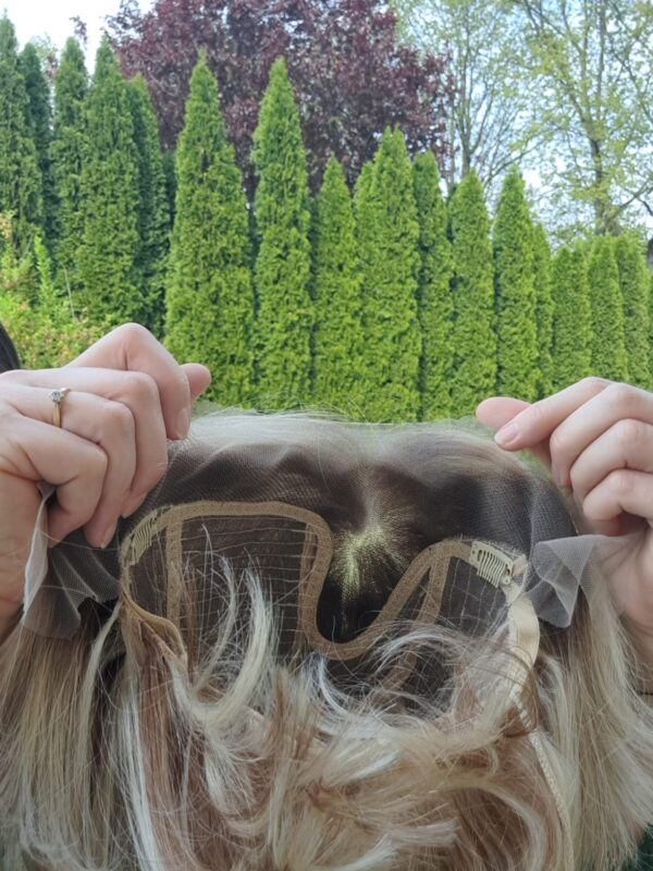 Peruka ”Dobrawa” Włos naturalny, Lace Front 13*4, kolor blond ombre balayage - obrazek 10