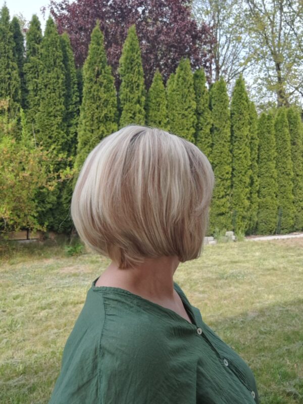 Peruka ”Dobrawa” Włos naturalny, Lace Front 13*4, kolor blond ombre balayage - obrazek 8