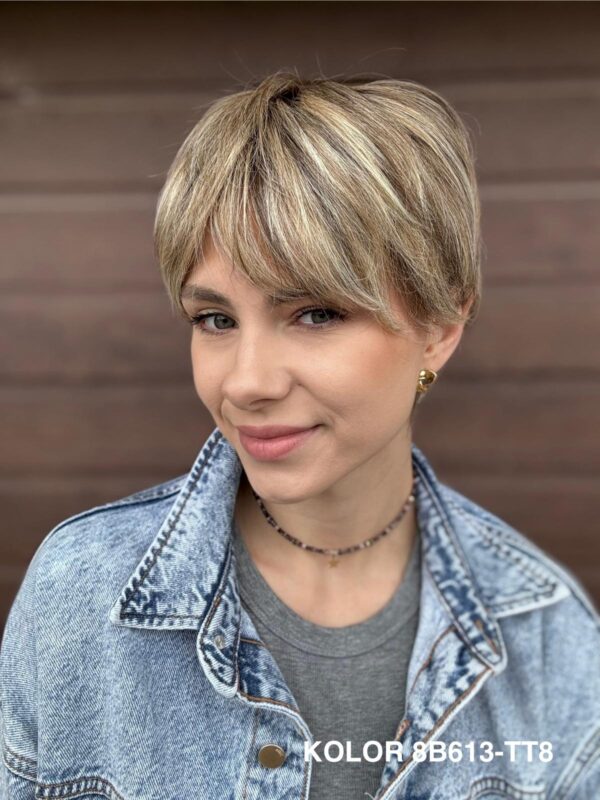 Peruka "Jolanta" Mono Top, dostępna w wielu kolorach - obrazek 3