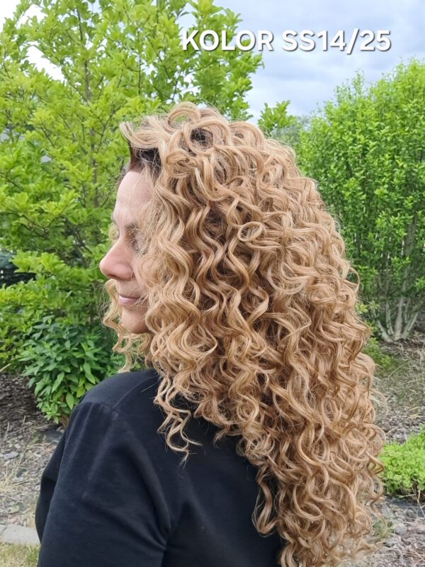 Peruka ”Malika” Lace Front 13*6, 360’ dostępna w wielu kolorach, fryzura afroloki włosy długie kręcone, damska syntetyczna – termiczna - obrazek 22