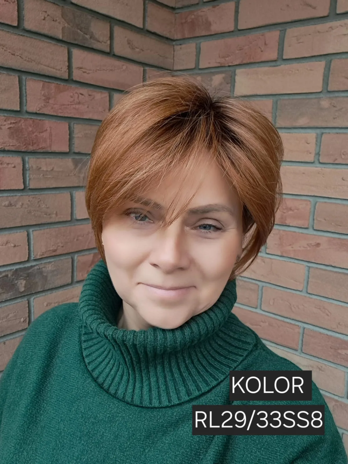 Topper "Syntia", baza 12x15 cm, długość włosa ok. 25 cm - obrazek 5