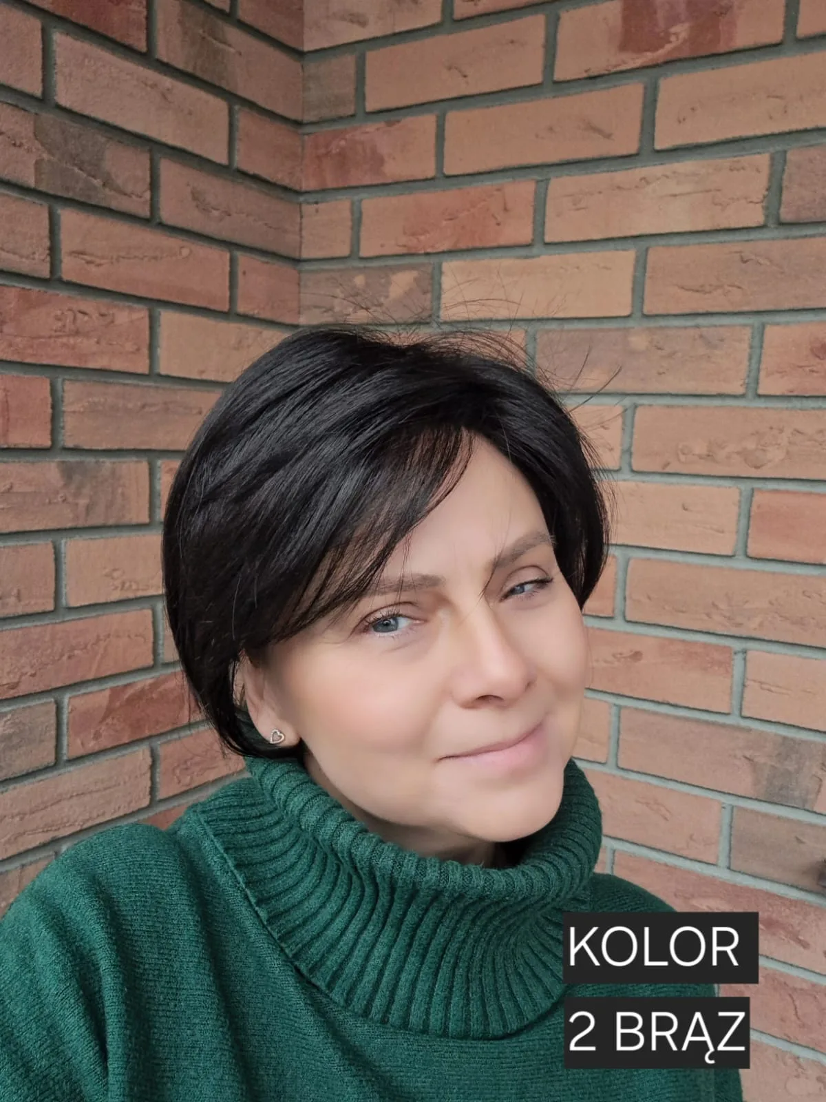 Topper "Syntia", baza 12x15 cm, długość włosa ok. 25 cm - obrazek 6