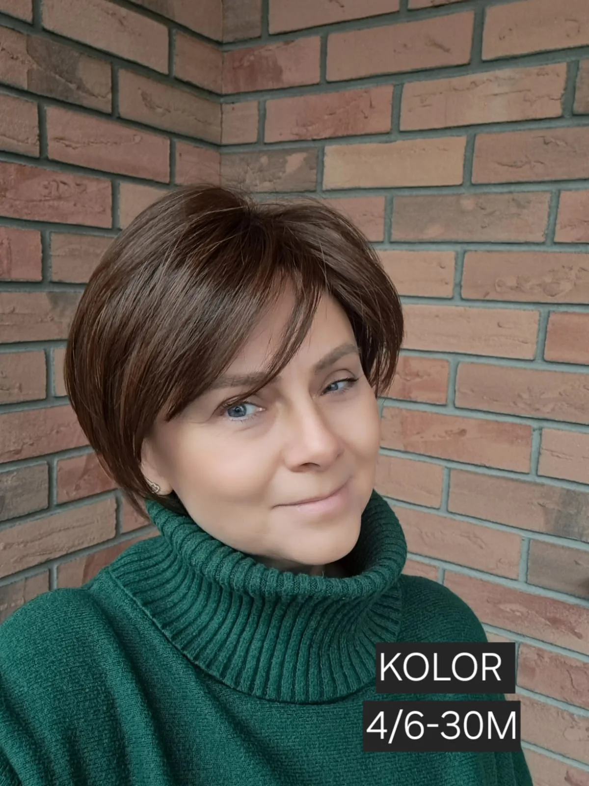 Topper "Syntia", baza 12x15 cm, długość włosa ok. 25 cm - obrazek 11